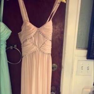 Long skin colored dress